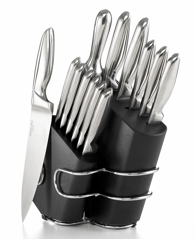 Sharper Image Cutlery Set, 14 Piece Stainless Steel Block Set & Reviews