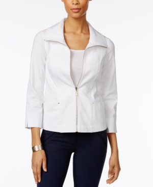 Jm Collection Zip-Front Jacket, Only at Macys