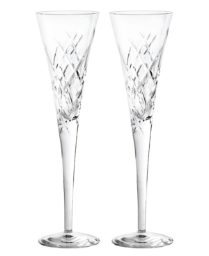 UPC 091574172316 product image for Vera Wang Wedgwood Set of 2 Duchesse Encore Clear Toasting Flutes | upcitemdb.com