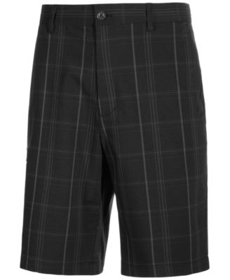Greg Norman - Men's Big & Tall Plaid Golf Shorts