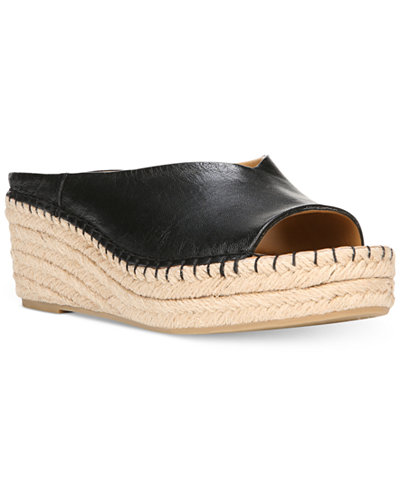 Franco Sarto Pine Slip-On Espadrille Wedge Mules - Shoes - Macy's