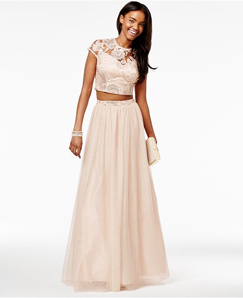 Say Yes to the Prom Juniors 2 Pc Sequined Cap Sleeve Say Yes to the Prom Juniors 2 Pc Sequined Cap Sleeve