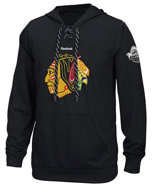 Reebok Men S Chicago Blackhawks 2017 Winter Classic Team Logo