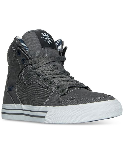 Supra Men S Vaider Casual Skate High Top Sneakers From Finish Line