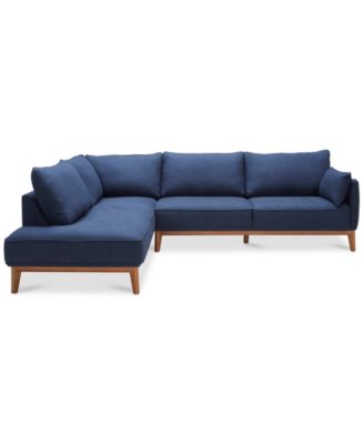Jollene 113" 2-Pc. Fabric Sectional, Created for Macy's