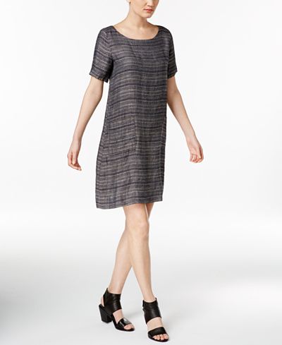 Eileen Fisher Organic Linen Shift Dress