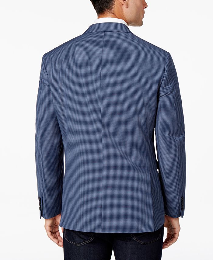 Ryan Seacrest Distinction Men's Slim-Fit Blue Mini-Check Sport Coat ...