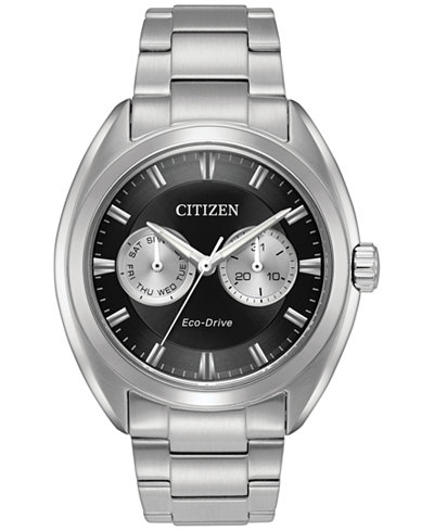 Citizen Men's Eco-Drive Dress Stainless Steel Bracelet Watch 43mm BU4010-56E