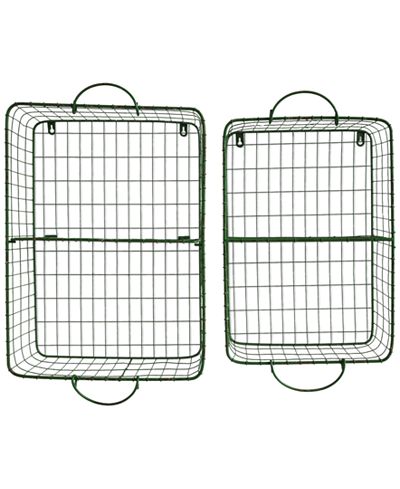 Metal Wire Storage Baskets, Set of 2