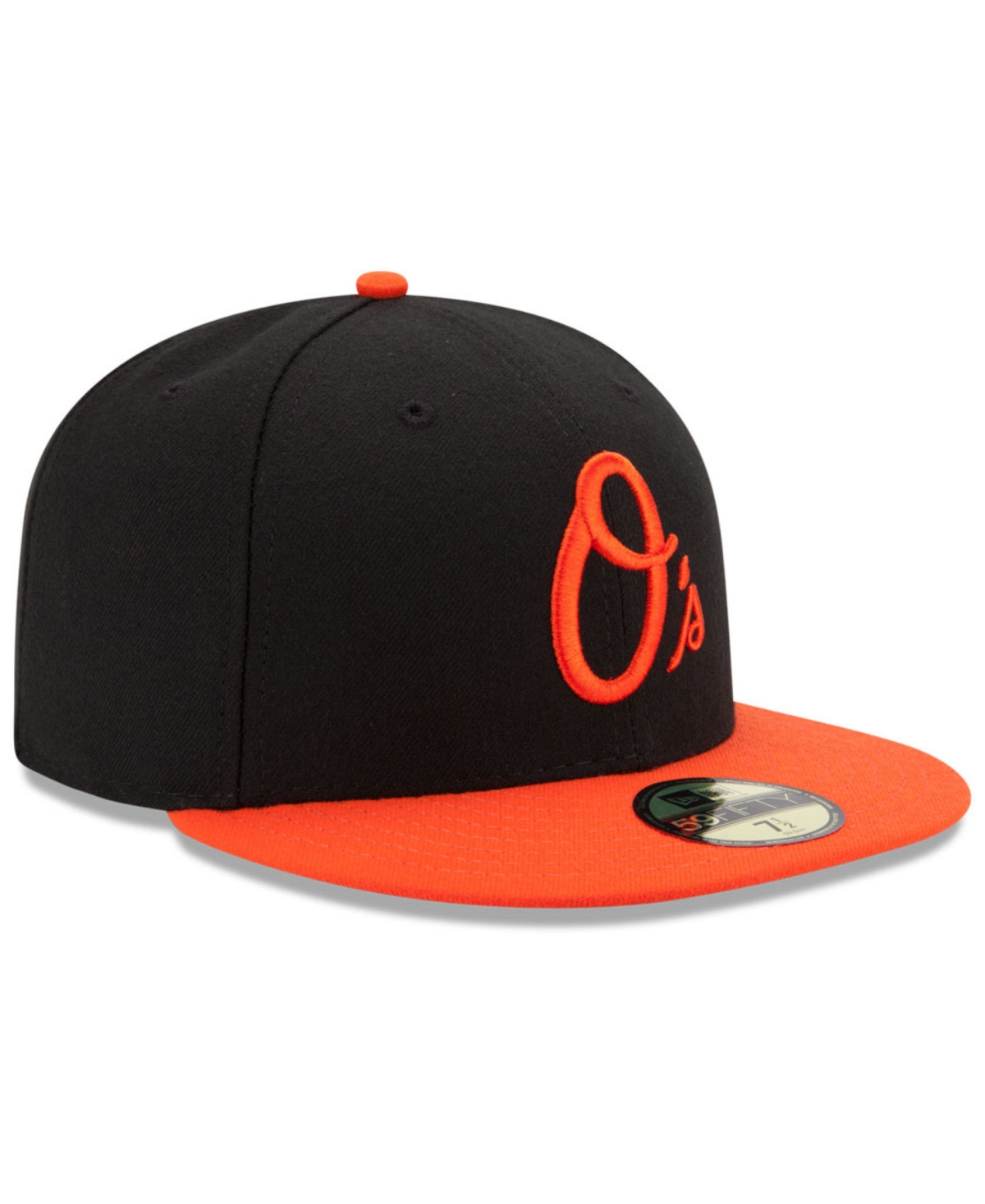 Shop New Era Baltimore Orioles Authentic Collection 59fifty Fitted Cap In Black,orange