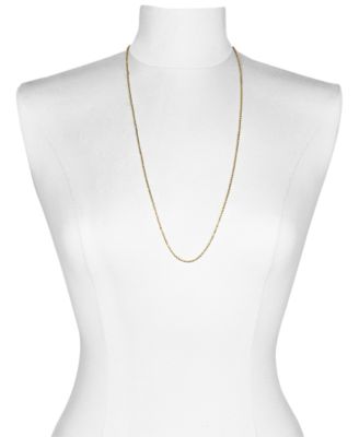 Lightweight Rope Chain 30" Necklace (4mm) in 14k Gold