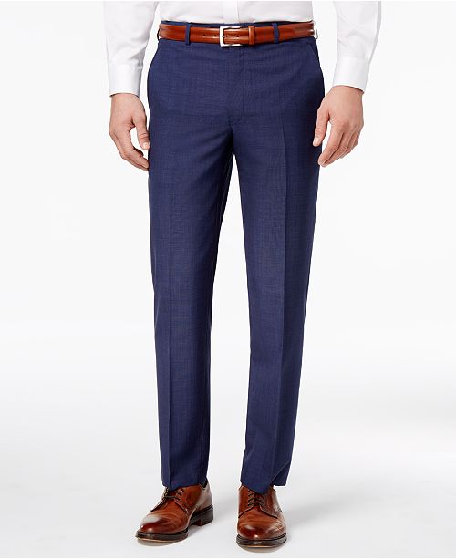 Lauren Ralph Lauren Solid Ultraflex Classic Fit Wool Dress Pants Reviews Pants Men Macy S