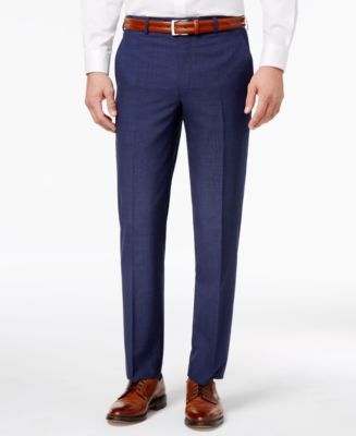 Lauren Ralph Lauren Solid Ultraflex Classic-Fit Wool Dress Pants - Macy's