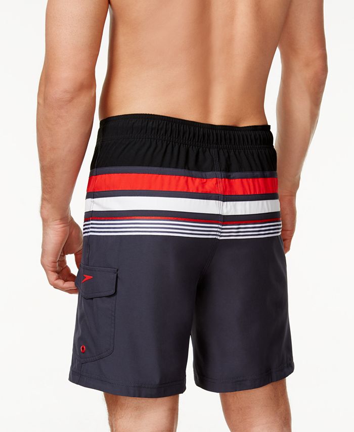 Speedo Men's Nautical Board Shorts, 8" Macy's