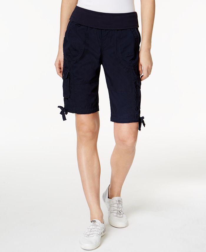 Calvin Klein Cotton Pull-On Bermuda Cargo Shorts - Macy's