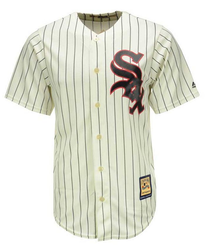 Majestic Men's Cream and Black Chicago White Sox Alternate Cooperstown Cool  Base Replica Team Jersey - Macy's