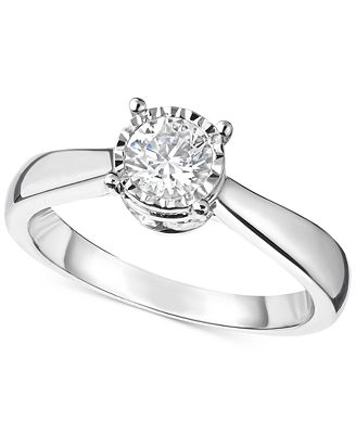 TruMiracle® Diamond Solitaire Engagement Ring (7 ct. t.w.) in 74k ...