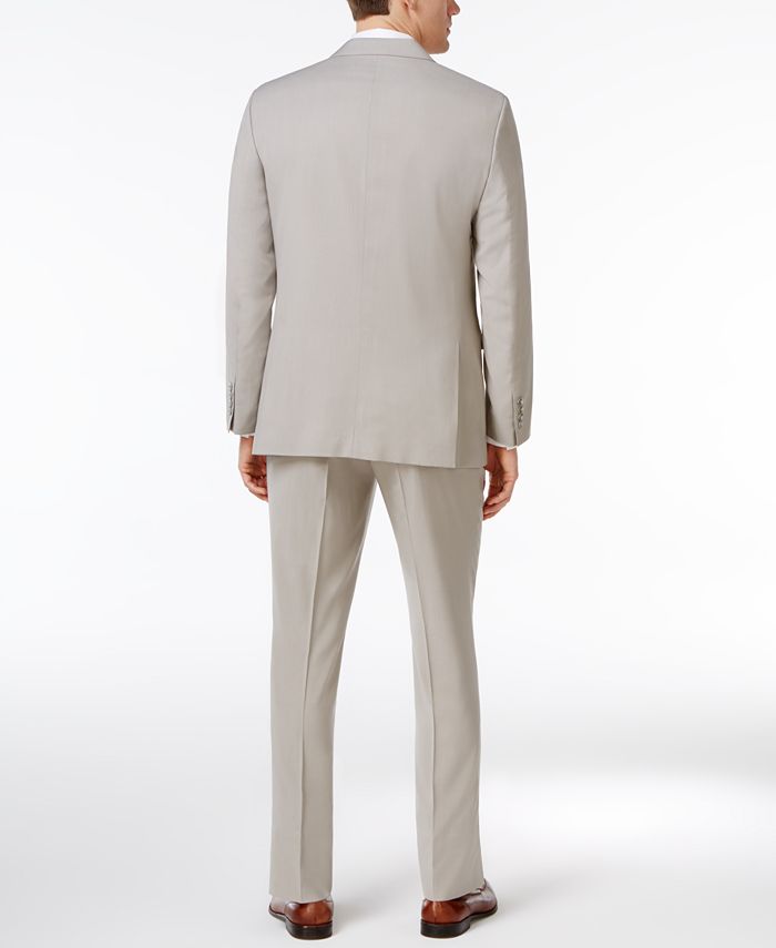 Perry Ellis Portfolio Men's Slim-Fit Stone Comfort Stretch Suit - Macy's