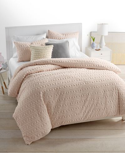 CLOSEOUT! Whim by Martha Stewart Collection On the Dot Blush Bedding Collection, Created for Macy's