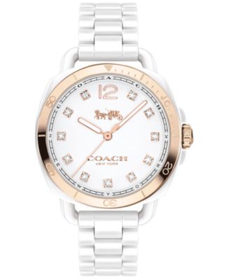 COACH - Women's Tatum White Ceramic Bracelet Watch 34mm 14502752