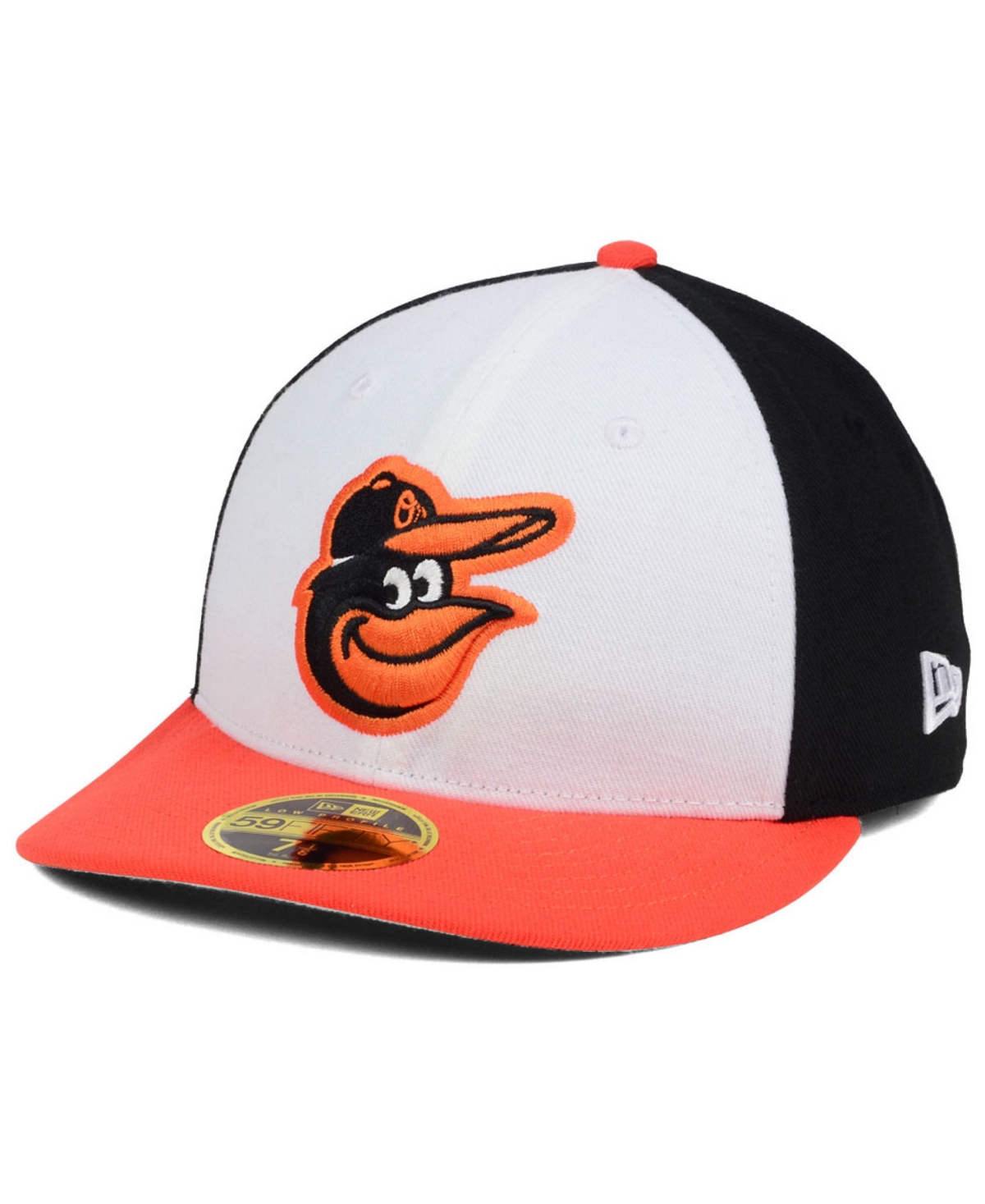 New Era Baltimore Orioles Low Profile Ac Performance 59fifty Cap In Black,white,orange