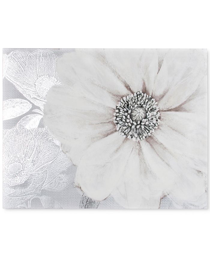 Graham & Brown Grey Bloom Canvas Print Macy's