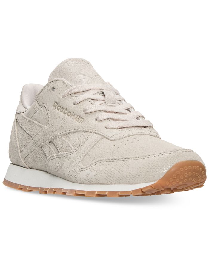 Reebok Women's Classic Leather Exotic Casual Sneakers from Finish Line ...