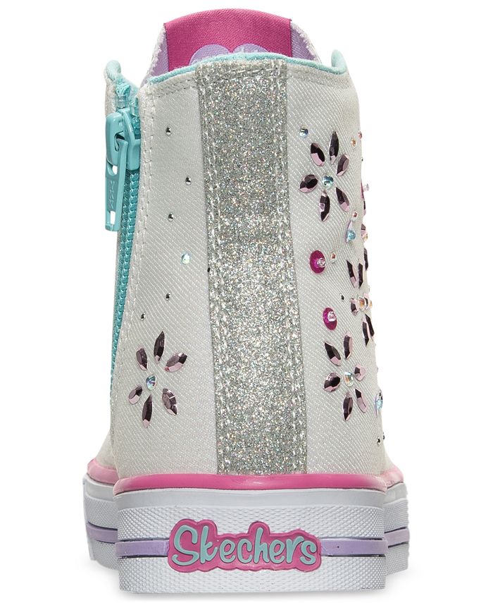 Skechers Little Girls' Twinkle Toes Shuffles Sparkly and Sweet High