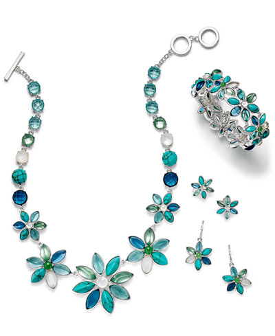 Anne Klein Blue Flower Jewelry Collection
