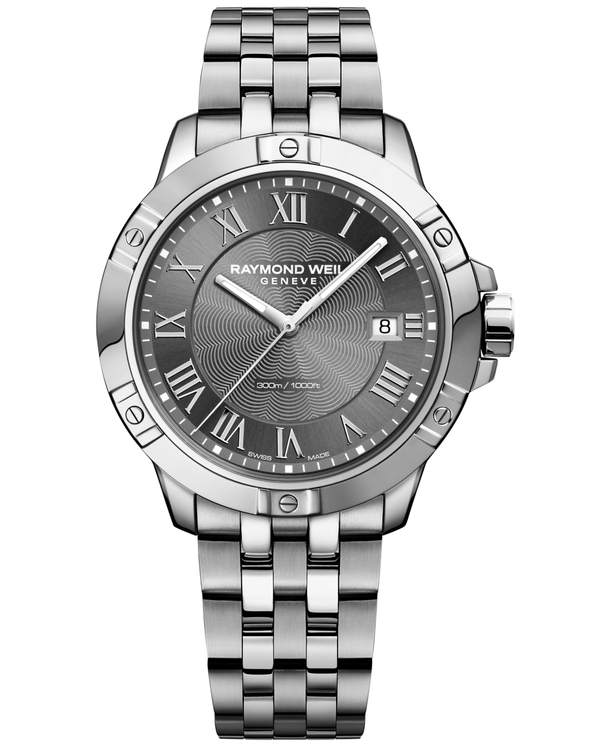 Raymond Weil Men's Swiss Tango Stainless Steel Bracelet Watch 41mm 8160-st-00608 In Silver
