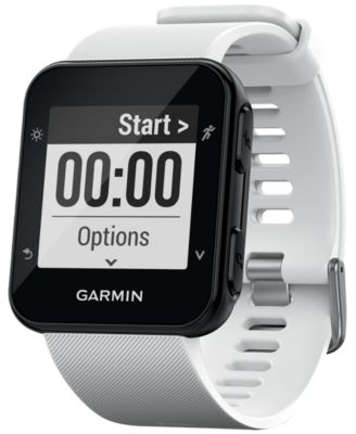 Garmin Unisex Forerunner® 35 White Silicone Strap Smart Watch 41mm