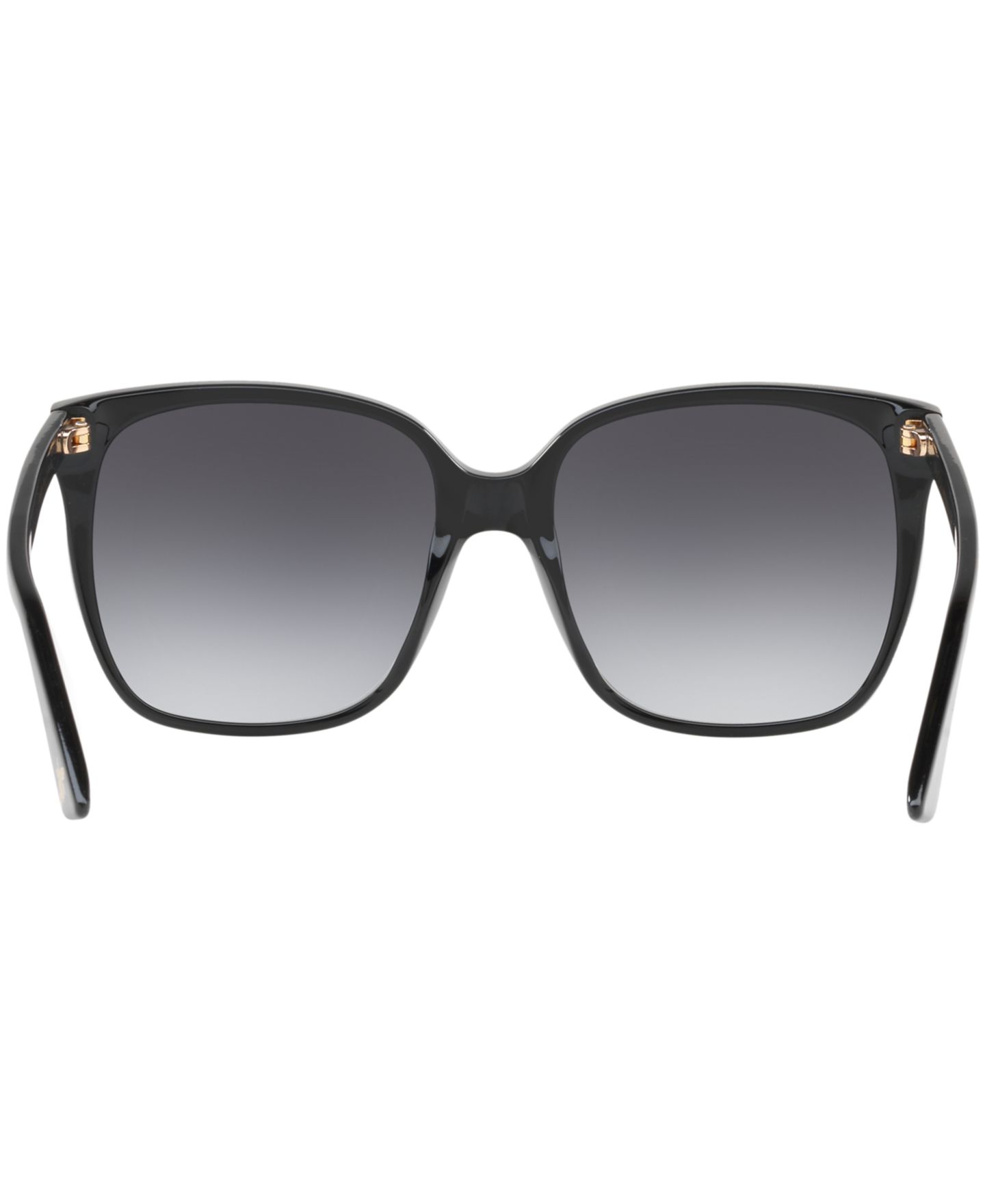 Женские солнцезащитные очки Gucci Sunglasses, GG0022S, цвет: Чёрный / Серый градиентный — фото 5