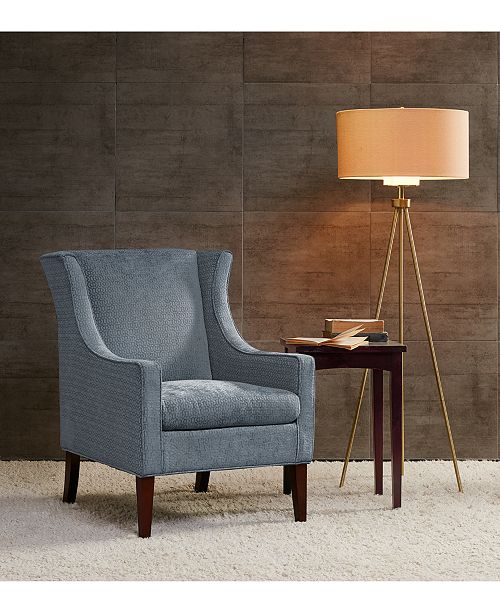 carriage & co. Addy Wing Chair, Quick Ship Furniture Macy's