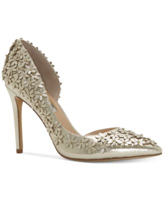 INC International Concepts I.N.C. Women&#39;s Karlay Floral Embellished Evening Pumps, Created for ...