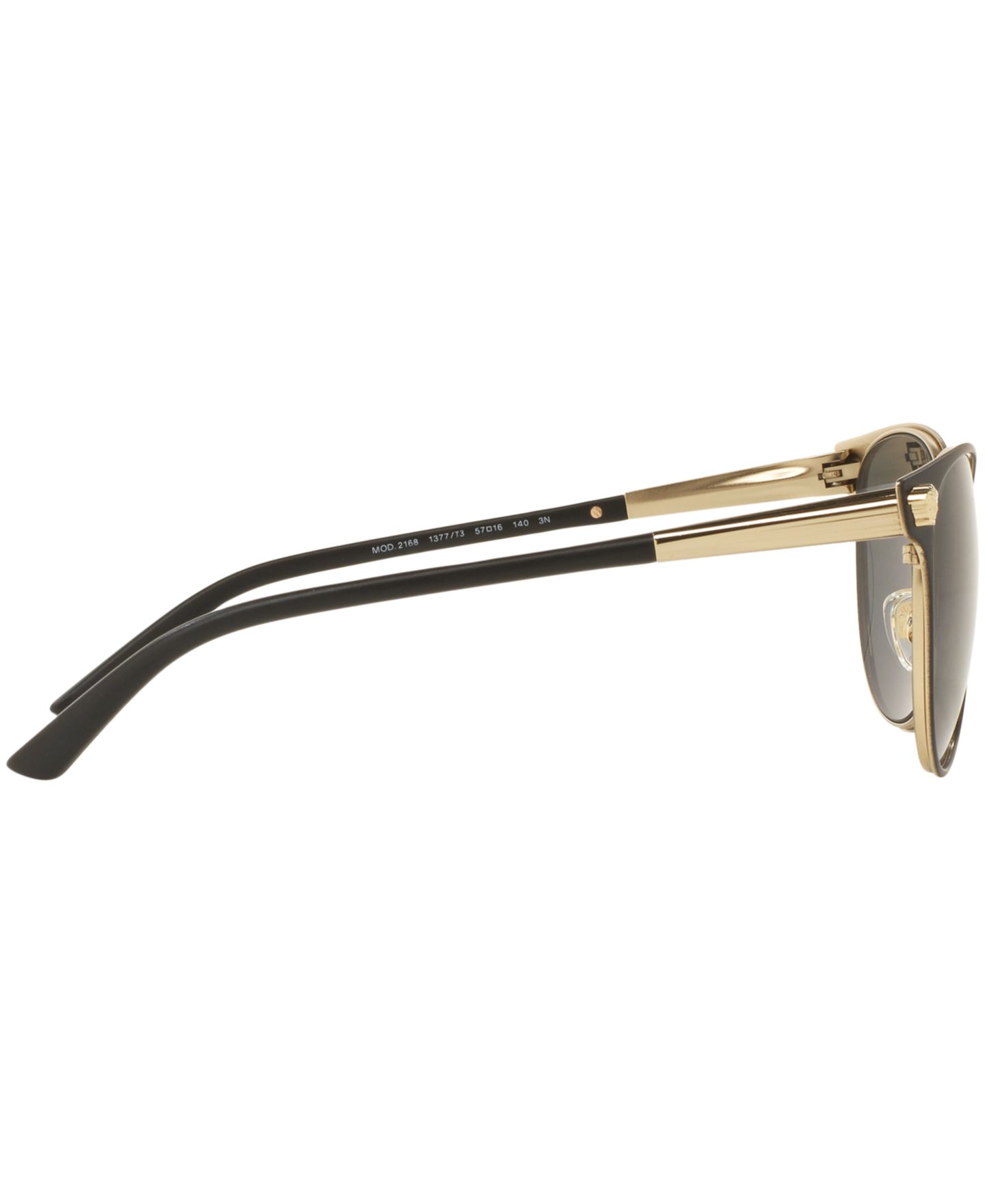 Женские солнцезащитные очки Versace Polarized Sunglasses, VE2168, цвет: Чёрный / Серый — фото 4