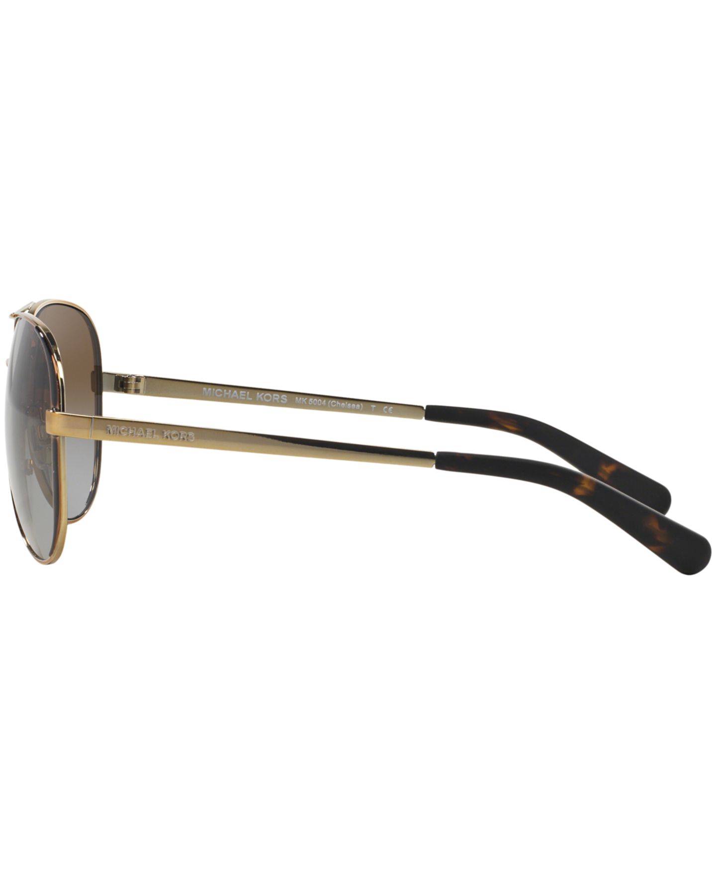 Солнцезащитные очки Michael Kors Unisex Sunglasses, MK5004, цвет: Золотой коричневый / Коричневый градиентный — фото 6