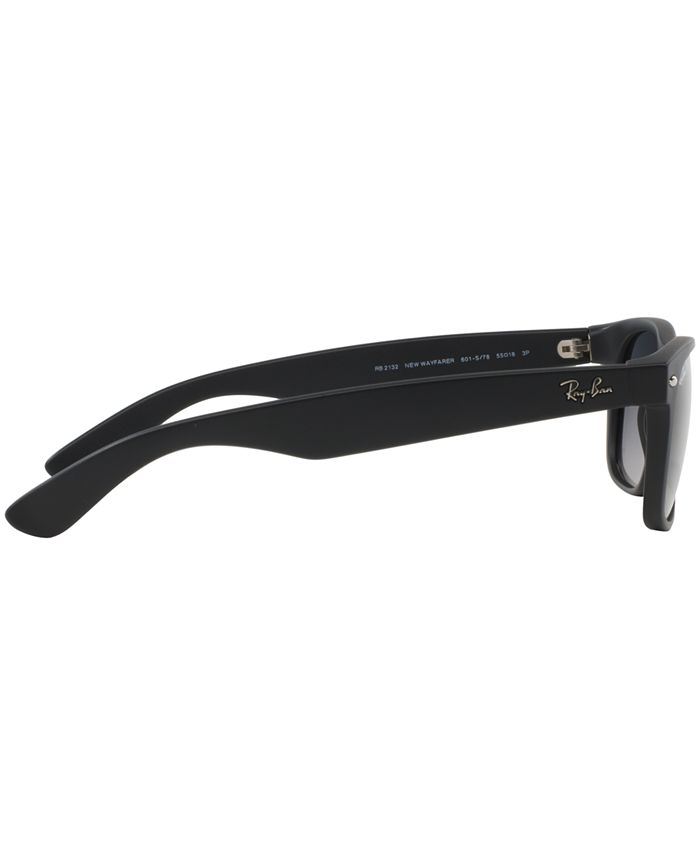 Ray-Ban Polarized New Wayfarer Gradient Sunglasses, RB2132 55 - Macy's