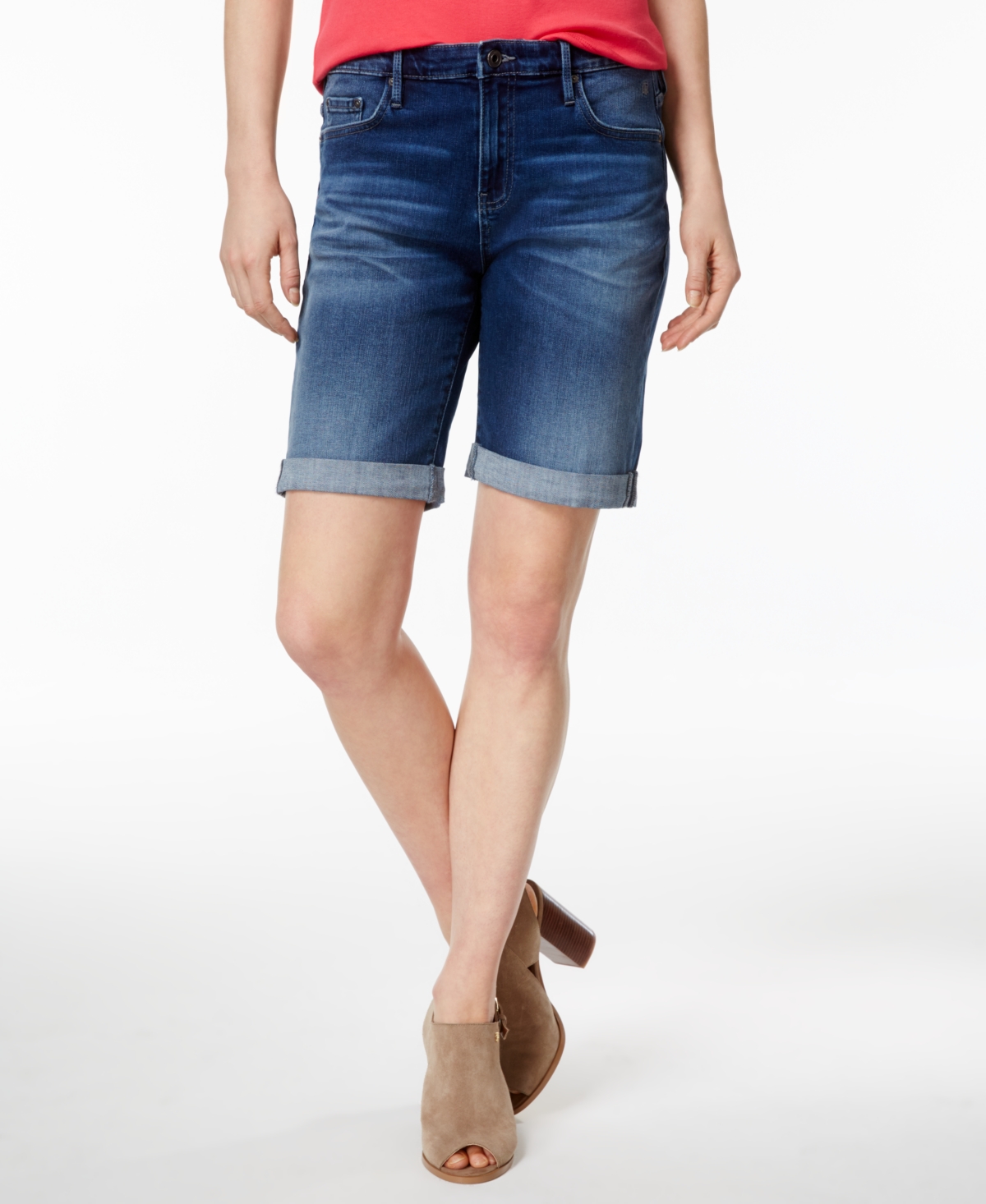 Women's Th Flex Cuffed Bermuda Shorts - Pacific Blue