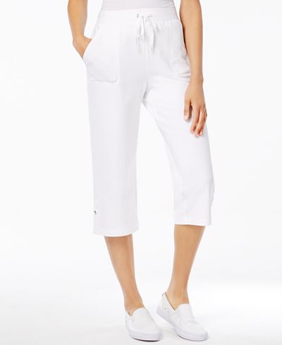 Karen Scott Petite Drawstring Capri Pants, Only at Macy's - Pants ...