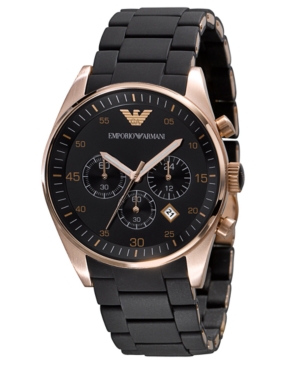 Armani black and gold shop