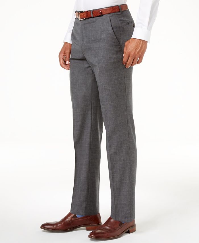 Lauren Ralph Lauren Solid Ultraflex Classic-Fit Dress Pants - Macy's