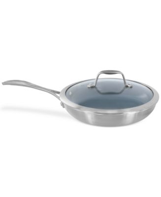 Henckels 9.5 Ceramic & Stainless Steel Non-Stick Frying Pan with Lid -  Whisk