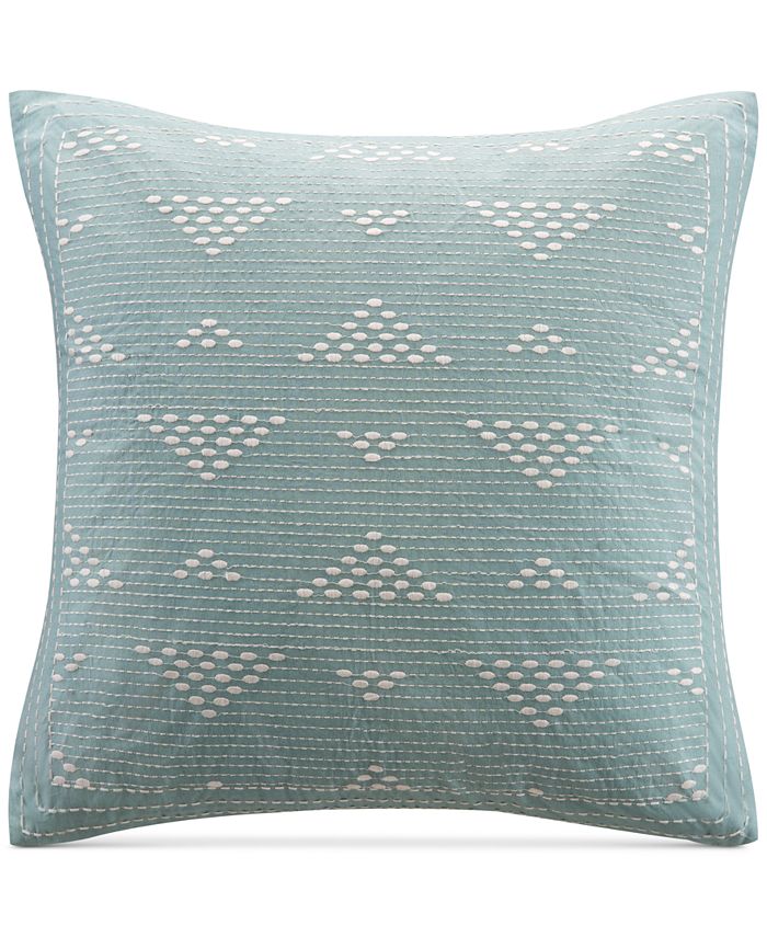 INK+IVY - Cario Embroidered 18" Square Decorative Pillow