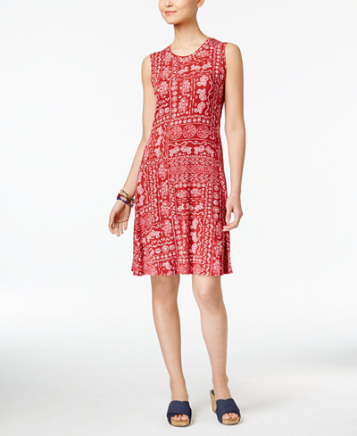 Style & Co. Sleeveless A-Line Swing Dress, Only at Macy's