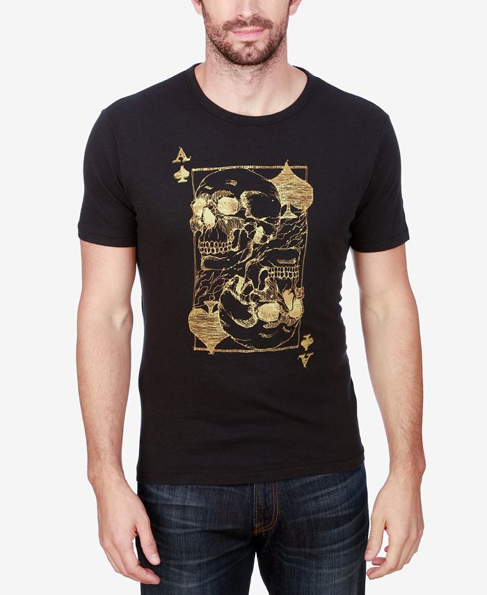 Lucky Brand Men's Ace Skulls Graphic-Print Cotton T-Shirt - Macy's