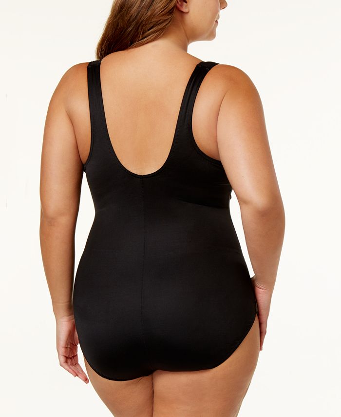 Miraclesuit Plus Size Escape One Piece Swimsuit With Underwire Macys 7069