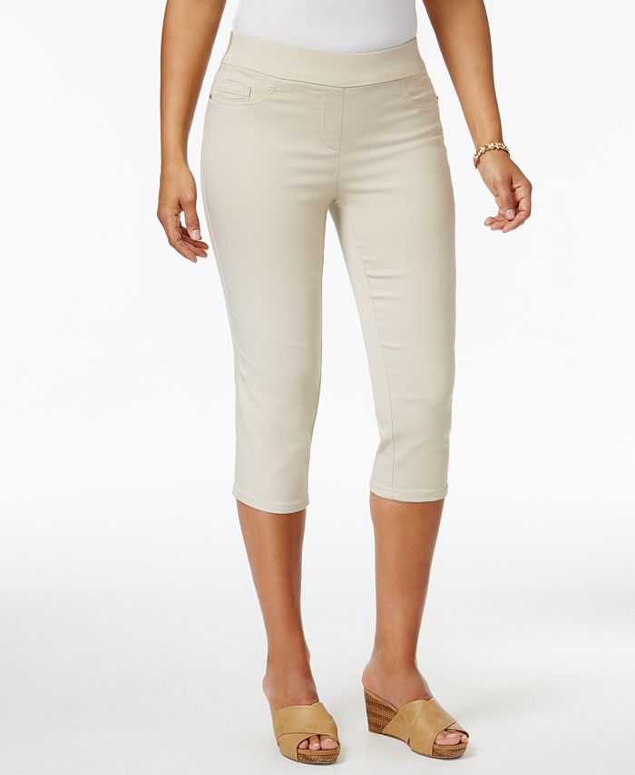 JM Collection Petite Pull-On Capri Pants, Created for Macy's - Macy's