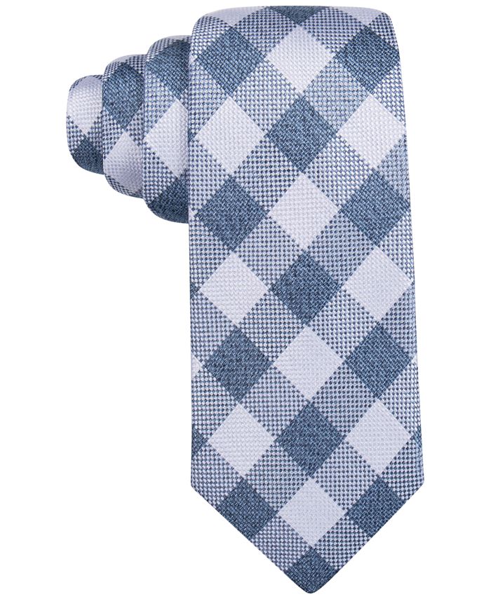 Tasso Elba Men's Catania Check Tie, Created for Macy's - Macy's