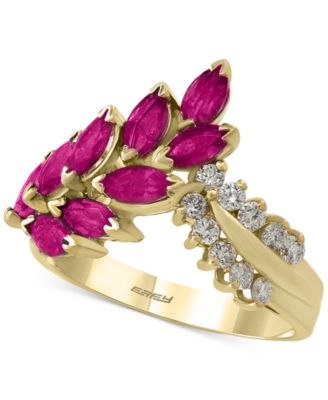 EFFY Collection - Ruby (2 ct. t.w.) and Diamond (1/4 ct. t.w.) Ring in 14k Gold