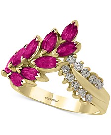 Amoré by EFFY® Ruby (2 ct. t.w.) and Diamond (1/4 ct. t.w.) Ring in 14k Gold